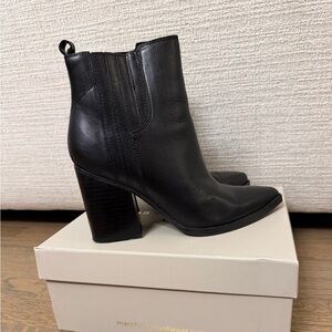 Marc Fisher Black Heeled Boots: OSHAY